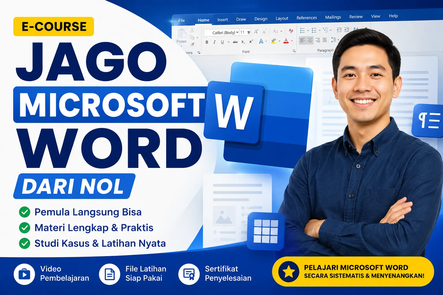 JAGO MICROSOFT WORD DARI NOL